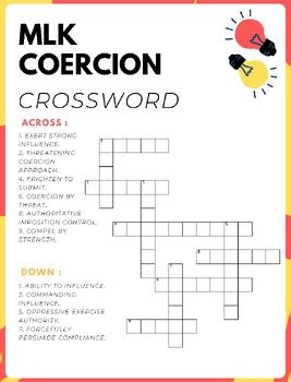 coercion crossword